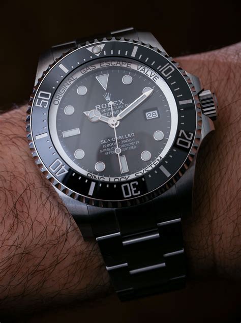 rolex deepsea hands on